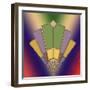 Art Deco Fan 2-Art Deco Designs-Framed Giclee Print