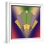 Art Deco Fan 2-Art Deco Designs-Framed Giclee Print