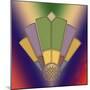 Art Deco Fan 2-Art Deco Designs-Mounted Giclee Print