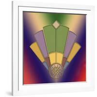 Art Deco Fan 2-Art Deco Designs-Framed Giclee Print