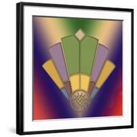 Art Deco Fan 2-Art Deco Designs-Framed Giclee Print
