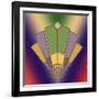 Art Deco Fan 2-Art Deco Designs-Framed Giclee Print