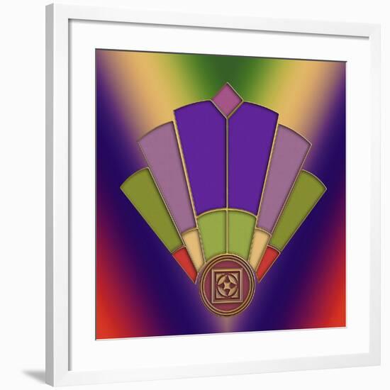 Art Deco Fan 3-Art Deco Designs-Framed Giclee Print