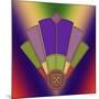 Art Deco Fan 3-Art Deco Designs-Mounted Giclee Print