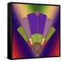 Art Deco Fan 3-Art Deco Designs-Framed Stretched Canvas