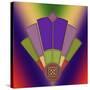 Art Deco Fan 3-Art Deco Designs-Stretched Canvas