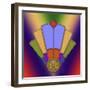 Art Deco Fan 4-Art Deco Designs-Framed Giclee Print