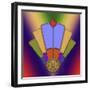 Art Deco Fan 4-Art Deco Designs-Framed Giclee Print