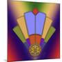 Art Deco Fan 4-Art Deco Designs-Mounted Giclee Print