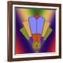 Art Deco Fan 4-Art Deco Designs-Framed Giclee Print