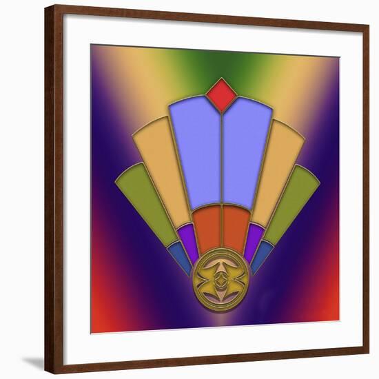 Art Deco Fan 4-Art Deco Designs-Framed Giclee Print