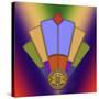 Art Deco Fan 4-Art Deco Designs-Stretched Canvas