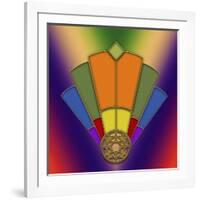 Art Deco Fan 5-Art Deco Designs-Framed Giclee Print