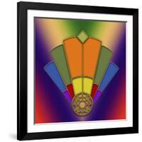 Art Deco Fan 5-Art Deco Designs-Framed Giclee Print