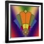 Art Deco Fan 5-Art Deco Designs-Framed Giclee Print