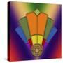 Art Deco Fan 5-Art Deco Designs-Stretched Canvas