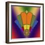 Art Deco Fan 5-Art Deco Designs-Framed Giclee Print