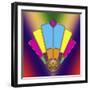 Art Deco Fan 6-Art Deco Designs-Framed Giclee Print