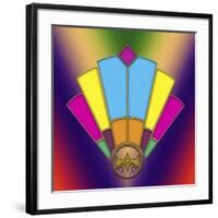 Art Deco Fan 6-Art Deco Designs-Framed Giclee Print