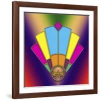 Art Deco Fan 6-Art Deco Designs-Framed Giclee Print