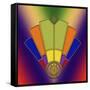 Art Deco Fan 7-Art Deco Designs-Framed Stretched Canvas