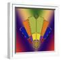 Art Deco Fan 7-Art Deco Designs-Framed Giclee Print