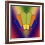 Art Deco Fan 7-Art Deco Designs-Framed Giclee Print