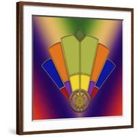 Art Deco Fan 7-Art Deco Designs-Framed Giclee Print