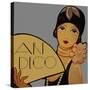 Art Deco Flapper-Vintage Apple Collection-Stretched Canvas