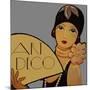 Art Deco Flapper-Vintage Apple Collection-Mounted Giclee Print