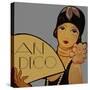 Art Deco Flapper-Vintage Apple Collection-Stretched Canvas