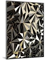 Art Deco Geometry - Black and Gold-Dominique Vari-Mounted Art Print