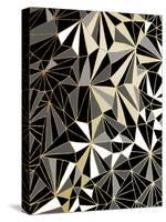 Art Deco Geometry - Black and Gold-Dominique Vari-Stretched Canvas