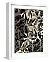 Art Deco Geometry - Black and Gold-Dominique Vari-Framed Art Print