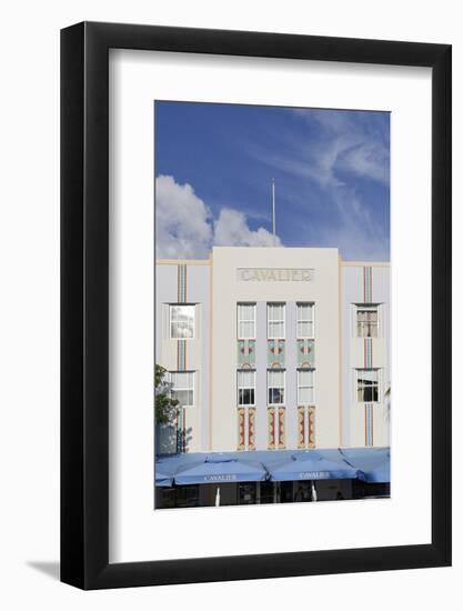 Art Deco Hotel 'Cavalier', Ocean Drive, South Miami Beach, Art Deco District, Florida, Usa-Axel Schmies-Framed Photographic Print