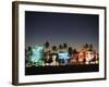 Art Deco Hotels at Dusk, Miami Beach, Florida, USA-Walter Bibikow-Framed Photographic Print