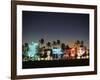 Art Deco Hotels at Dusk, Miami Beach, Florida, USA-Walter Bibikow-Framed Photographic Print