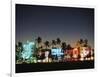 Art Deco Hotels at Dusk, Miami Beach, Florida, USA-Walter Bibikow-Framed Photographic Print