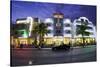 Art Deco Hotels at Ocean Drive, Miami South Beach, Art Deco District, Florida, Usa-Axel Schmies-Stretched Canvas