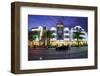 Art Deco Hotels at Ocean Drive, Miami South Beach, Art Deco District, Florida, Usa-Axel Schmies-Framed Photographic Print