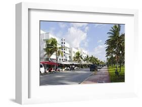 Art Deco Hotels, Ocean Drive, Miami South Beach, Art Deco District, Florida, Usa-Axel Schmies-Framed Photographic Print
