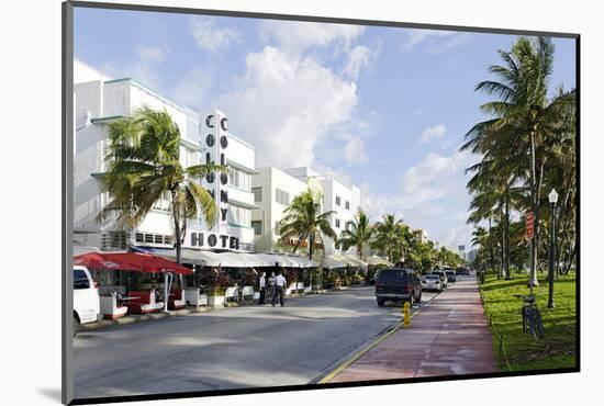 Art Deco Hotels, Ocean Drive, Miami South Beach, Art Deco District, Florida, Usa-Axel Schmies-Mounted Photographic Print