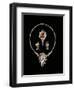 Art Deco Jewellery: Baguette Brooch Pendant, Cabochon Rscroll Brooch, Diamond Pendant Earrings-null-Framed Giclee Print