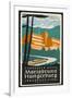 Art Deco Label Fron the Terrassen Hotel Mariabrunn Hungerberg Innsbruck Austria-null-Framed Premium Giclee Print