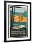 Art Deco Label Fron the Terrassen Hotel Mariabrunn Hungerberg Innsbruck Austria-null-Framed Premium Giclee Print