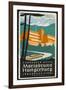 Art Deco Label Fron the Terrassen Hotel Mariabrunn Hungerberg Innsbruck Austria-null-Framed Art Print