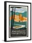 Art Deco Label Fron the Terrassen Hotel Mariabrunn Hungerberg Innsbruck Austria-null-Framed Art Print