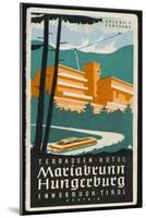 Art Deco Label Fron the Terrassen Hotel Mariabrunn Hungerberg Innsbruck Austria-null-Mounted Art Print