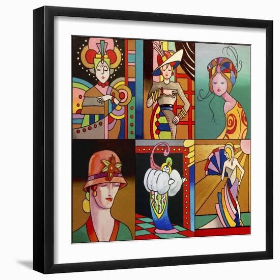 Art Deco Ladies 8-Howie Green-Framed Giclee Print