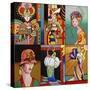 Art Deco Ladies 8-Howie Green-Stretched Canvas